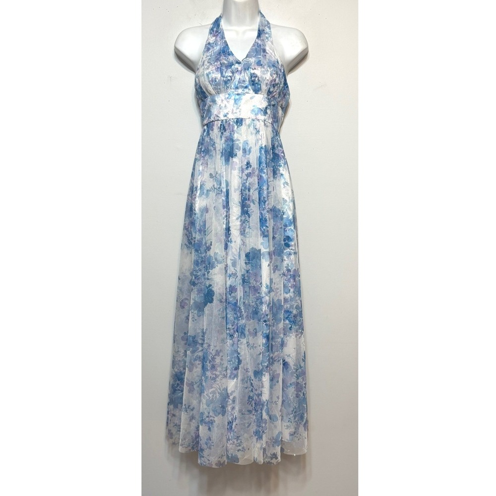 BCX Whimsical Fairycore Babydoll Maxi Dress Womens Size 0 Prom Gala Ethereal